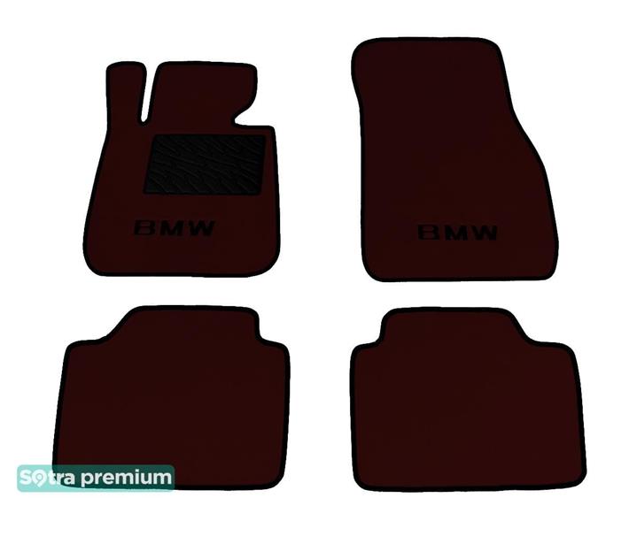 Sotra 08556-CH-CHOCO Interior mats Sotra two-layer brown for BMW 3-series (2012-), set 08556CHCHOCO