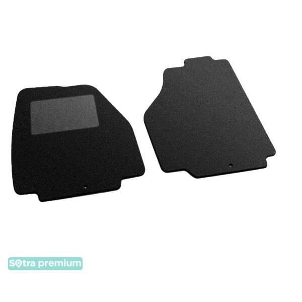 Sotra 08557-CH-BLACK Interior mats Sotra two-layer black for Daewoo Gentra (2013-), set 08557CHBLACK