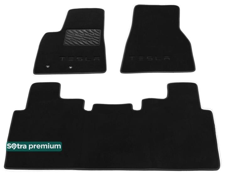 Sotra 08562-CH-BLACK Interior mats Sotra two-layer black for Tesla Model s (2012-2014), set 08562CHBLACK