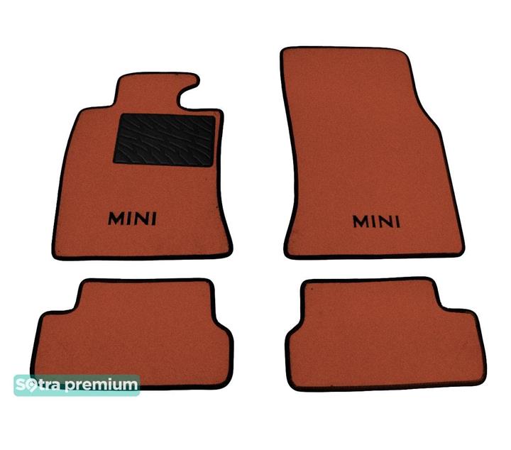 Sotra 08576-CH-TERRA Interior mats Sotra two-layer terracotta for BMW Cooper (2007-2014), set 08576CHTERRA