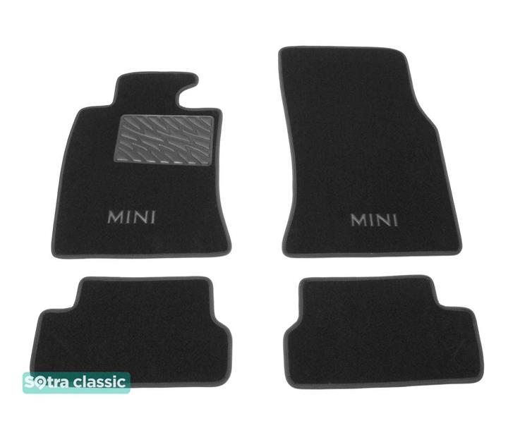 Sotra 08576-GD-GREY Interior mats Sotra two-layer gray for BMW Cooper (2007-2014), set 08576GDGREY