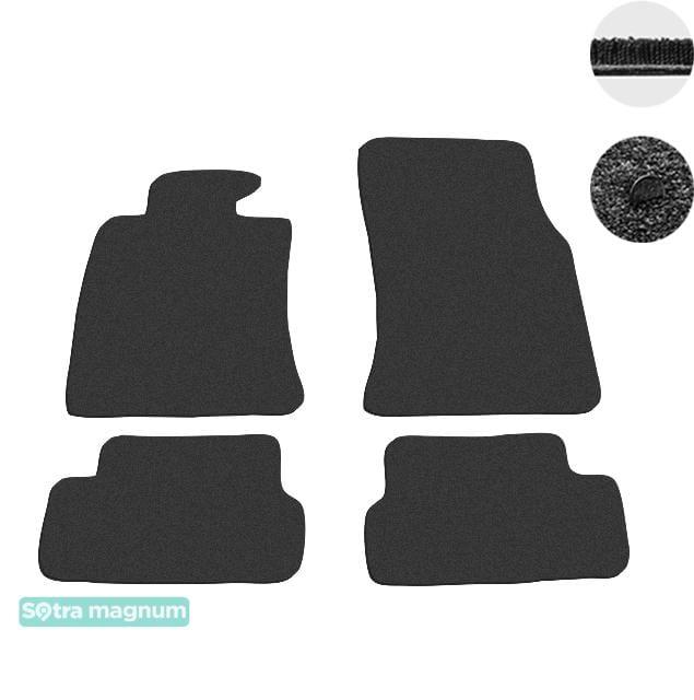 Sotra 08576-MG15-BLACK Interior mats Sotra two-layer black for BMW Cooper (2007-2014), set 08576MG15BLACK