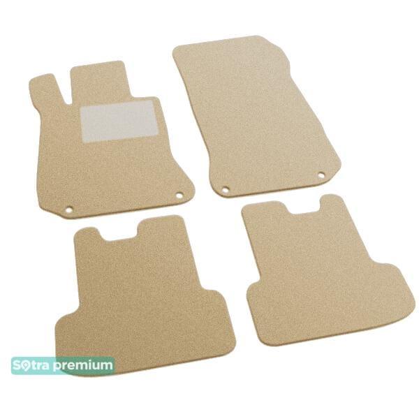 Sotra 08582-CH-BEIGE Interior mats Sotra two-layer beige for Mercedes E-class (2009-2016), set 08582CHBEIGE