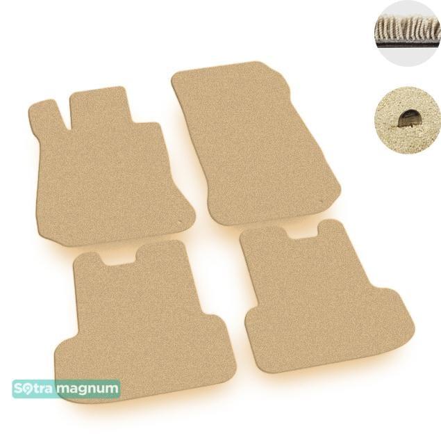 Sotra 08582-MG20-BEIGE Interior mats Sotra two-layer beige for Mercedes E-class (2009-2016), set 08582MG20BEIGE