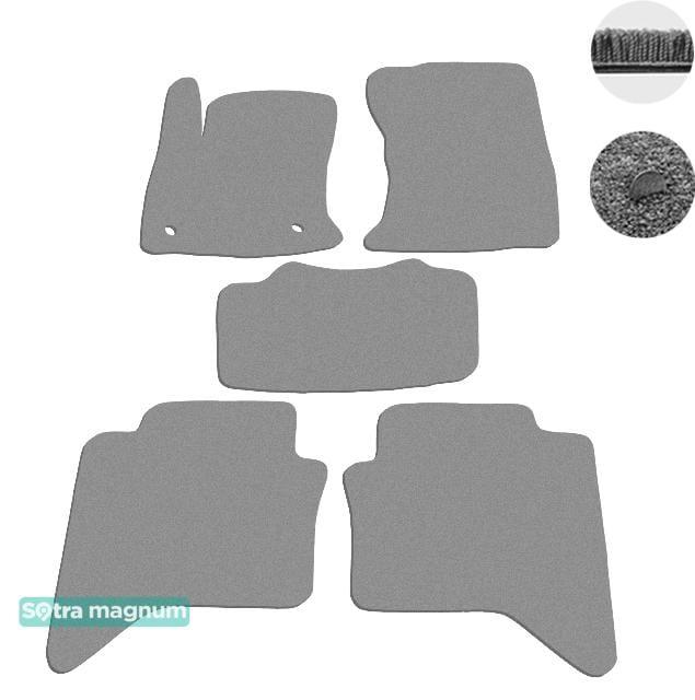 Sotra 08584-MG20-GREY Interior mats Sotra two-layer gray for Toyota Hilux (2015-), set 08584MG20GREY