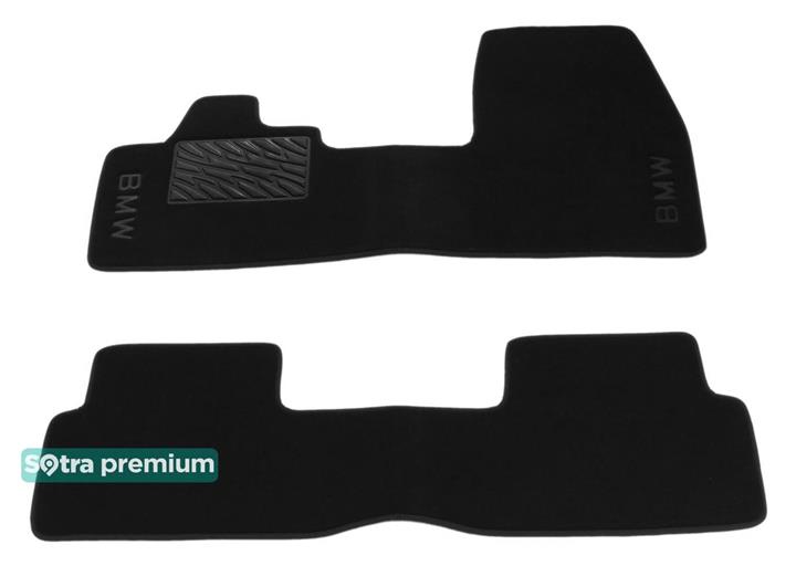 Sotra 08586-CH-BLACK Interior mats Sotra two-layer black for BMW I3 (2013-), set 08586CHBLACK