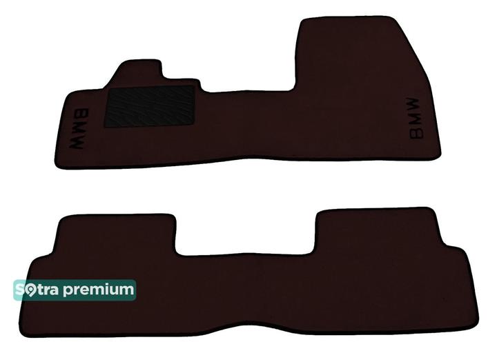 Sotra 08586-CH-CHOCO Interior mats Sotra two-layer brown for BMW I3 (2013-), set 08586CHCHOCO