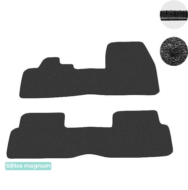 Sotra 08586-MG15-BLACK Interior mats Sotra two-layer black for BMW I3 (2013-), set 08586MG15BLACK