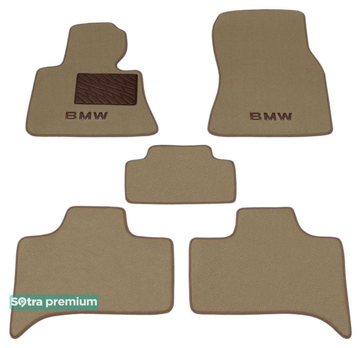 Sotra 08588-CH-BEIGE Interior mats Sotra two-layer beige for BMW X5 (1999-2006), set 08588CHBEIGE