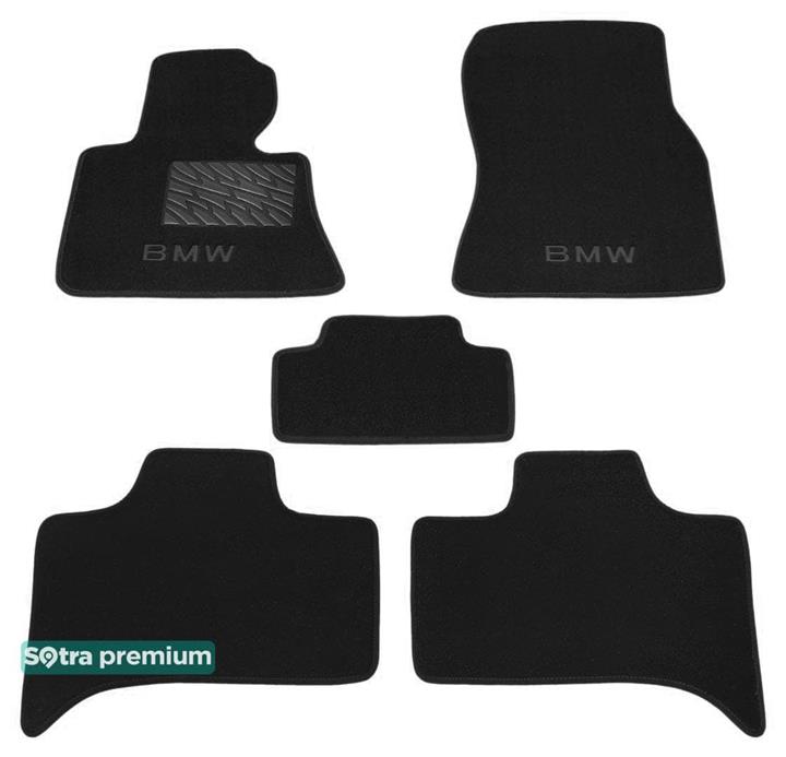 Sotra 08588-CH-BLACK Interior mats Sotra two-layer black for BMW X5 (1999-2006), set 08588CHBLACK