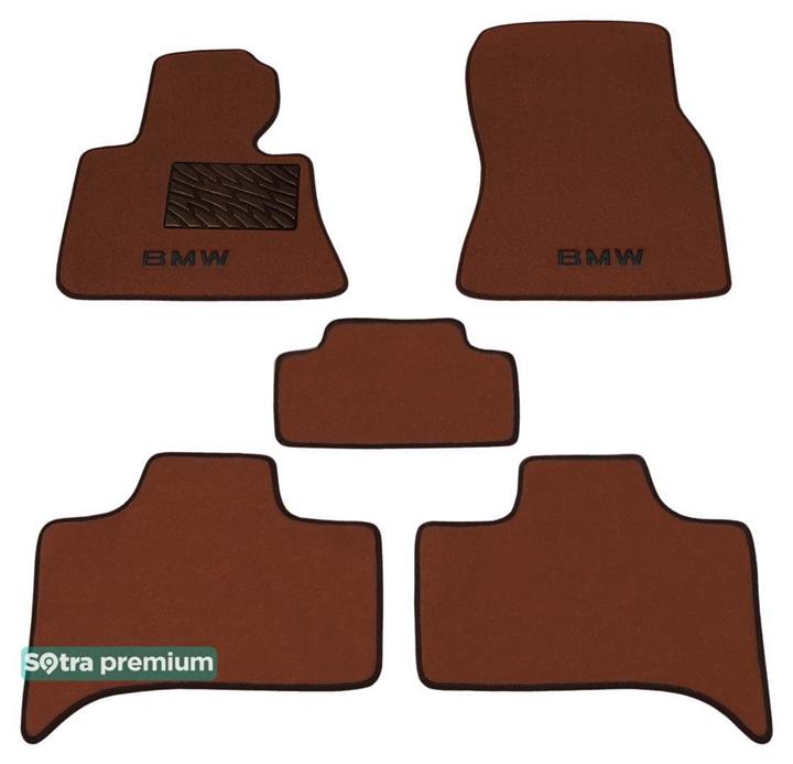 Sotra 08588-CH-TERRA Interior mats Sotra two-layer terracotta for BMW X5 (1999-2006), set 08588CHTERRA