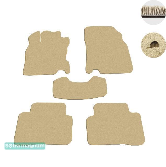 Sotra 08591-MG20-BEIGE Interior mats Sotra two-layer beige for Nissan Qashqai (2014-), set 08591MG20BEIGE