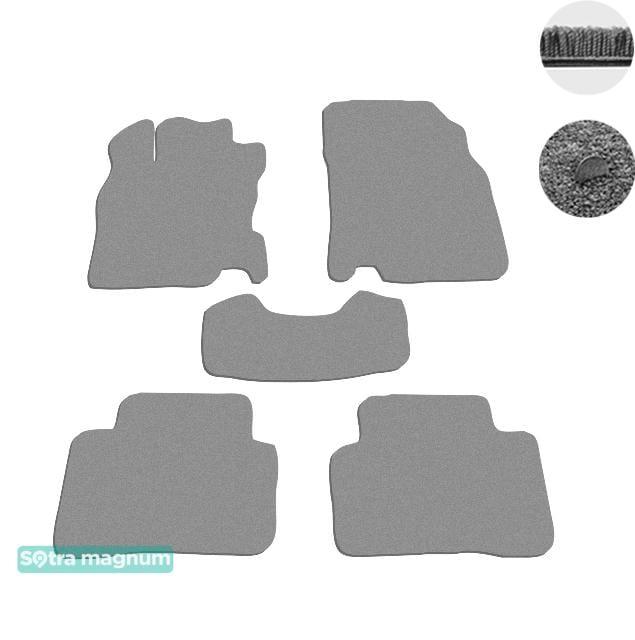 Sotra 08591-MG20-GREY Interior mats Sotra two-layer gray for Nissan Qashqai (2014-), set 08591MG20GREY