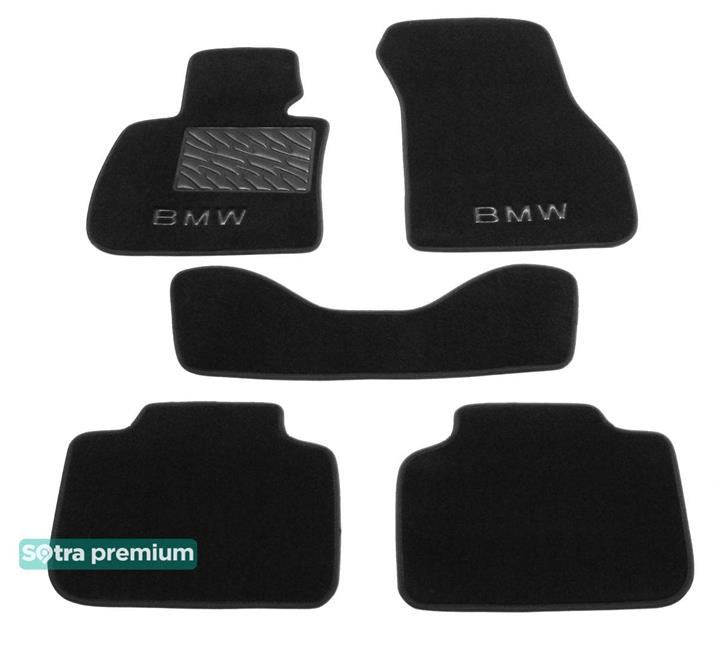 Sotra 08599-CH-BLACK Interior mats Sotra two-layer black for BMW X1 (2015-), set 08599CHBLACK