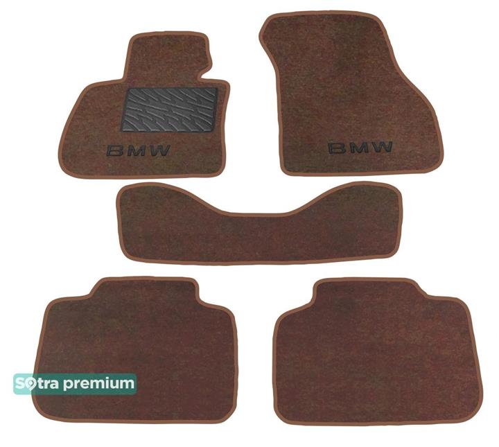 Sotra 08599-CH-CHOCO Interior mats Sotra two-layer brown for BMW X1 (2015-), set 08599CHCHOCO