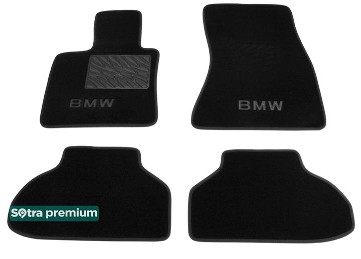 Sotra 08603-CH-BLACK Interior mats Sotra two-layer black for BMW X6 (2015-), set 08603CHBLACK