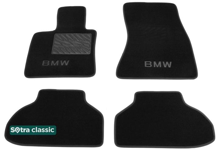 Sotra 08603-GD-BLACK Interior mats Sotra two-layer black for BMW X6 (2015-), set 08603GDBLACK