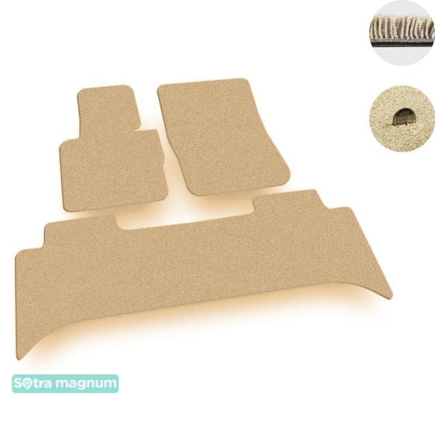 Sotra 08604-MG20-BEIGE Interior mats Sotra two-layer beige for Land Rover Range rover (2002-2012), set 08604MG20BEIGE