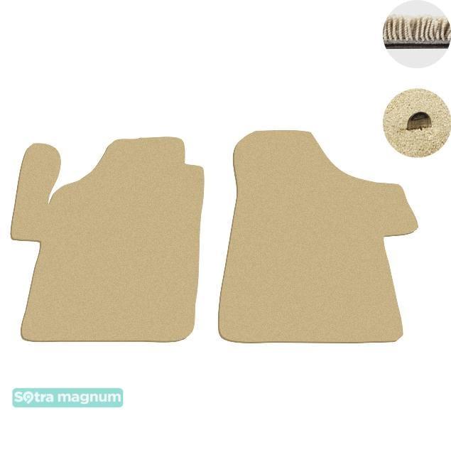 Sotra 08606-1-MG20-BEIGE Interior mats Sotra two-layer beige for Mercedes Vito / viano (2003-2014), set 086061MG20BEIGE