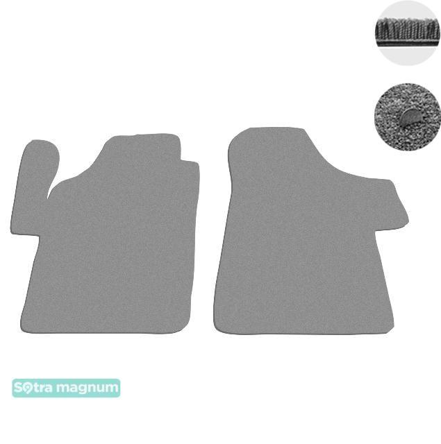 Sotra 08606-1-MG20-GREY Interior mats Sotra two-layer gray for Mercedes Vito / viano (2003-2014), set 086061MG20GREY