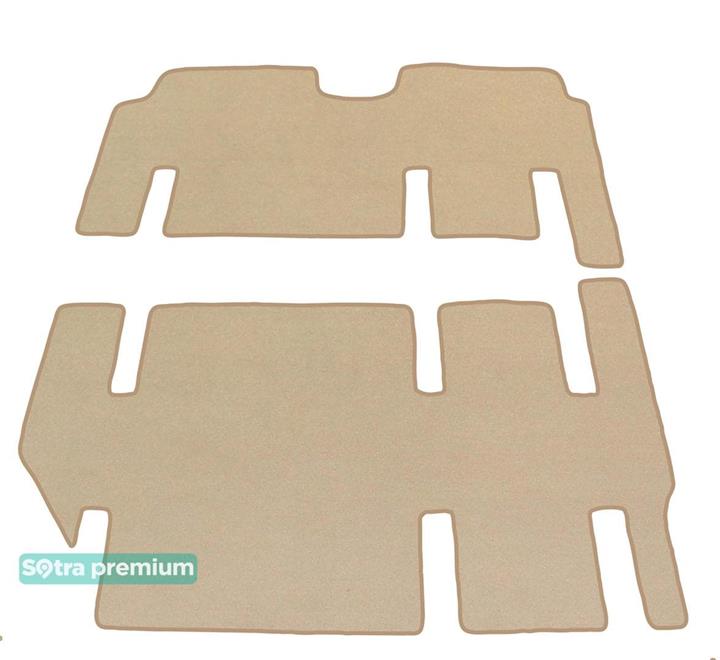 Sotra 08606-5-CH-BEIGE Interior mats Sotra two-layer beige for Mercedes Viano (2003-2014), set 086065CHBEIGE