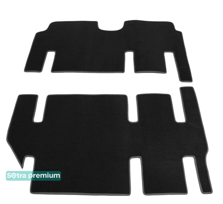 Sotra 08606-5-CH-BLACK Interior mats Sotra two-layer black for Mercedes Viano (2003-2014), set 086065CHBLACK