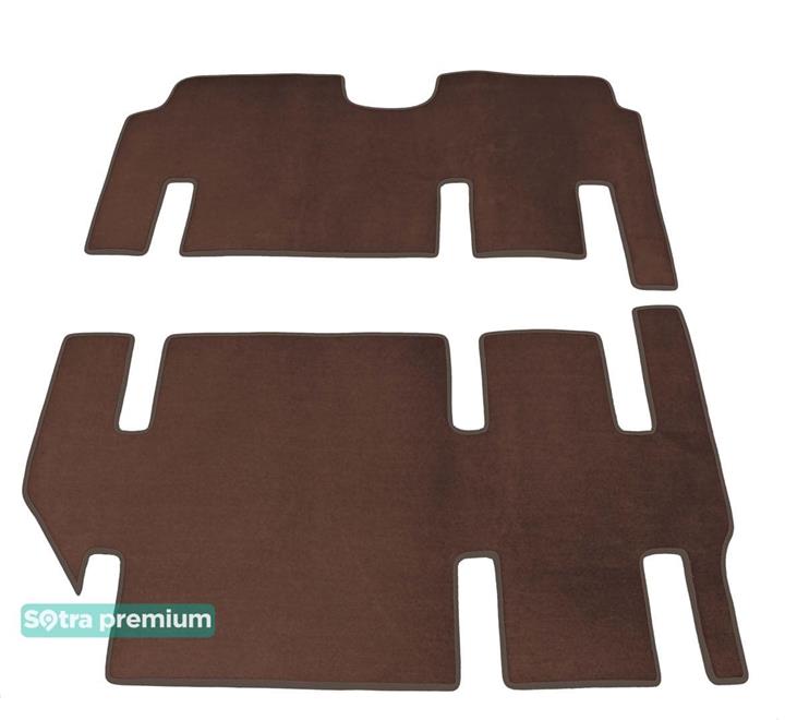 Sotra 08606-5-CH-CHOCO Interior mats Sotra two-layer brown for Mercedes Viano (2003-2014), set 086065CHCHOCO