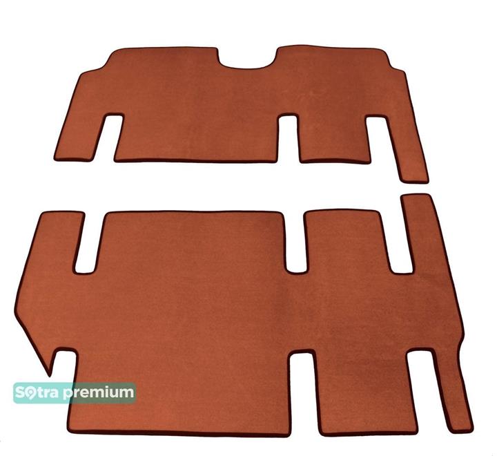 Sotra 08606-5-CH-TERRA Interior mats Sotra two-layer terracotta for Mercedes Viano (2003-2014), set 086065CHTERRA