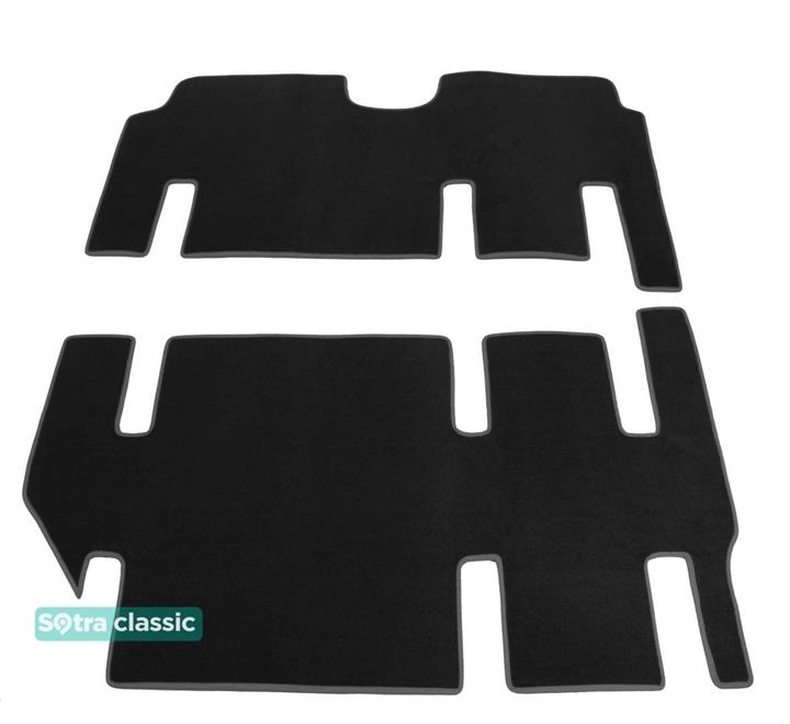 Sotra 08606-5-GD-BLACK Interior mats Sotra two-layer black for Mercedes Viano (2003-2014), set 086065GDBLACK