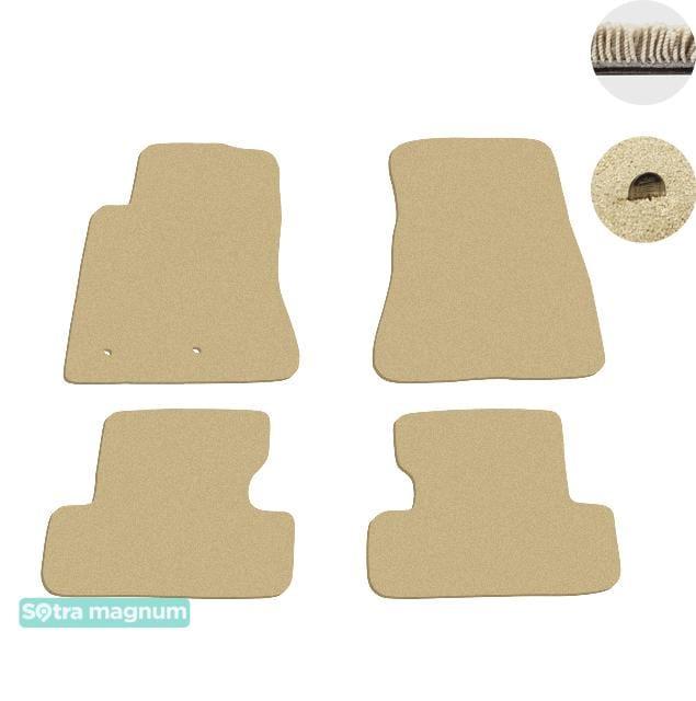 Sotra 08615-MG20-BEIGE Interior mats Sotra two-layer beige for Ford Mustang (2015-), set 08615MG20BEIGE