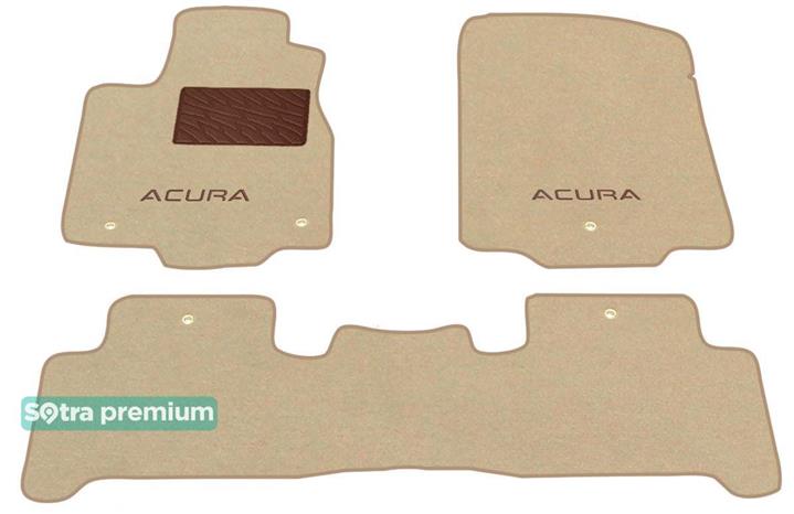 Sotra 08624-CH-BEIGE Interior mats Sotra two-layer beige for Acura Mdx (2007-2013), set 08624CHBEIGE