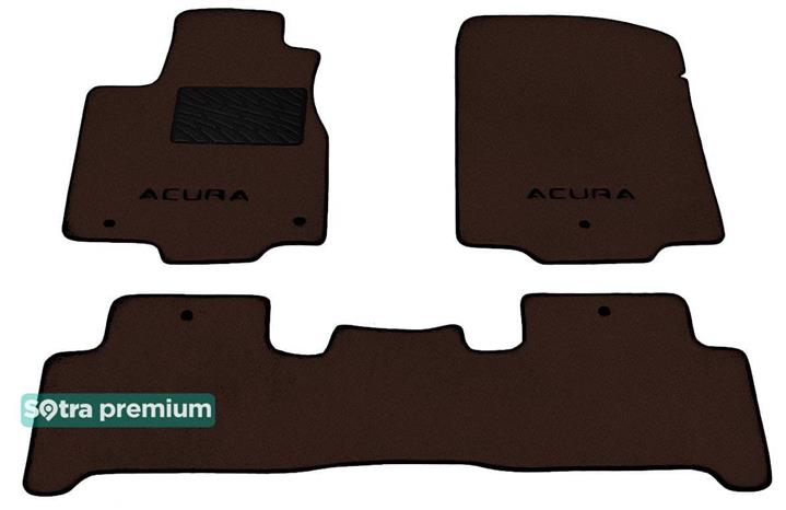 Sotra 08624-CH-CHOCO Interior mats Sotra two-layer brown for Acura Mdx (2007-2013), set 08624CHCHOCO