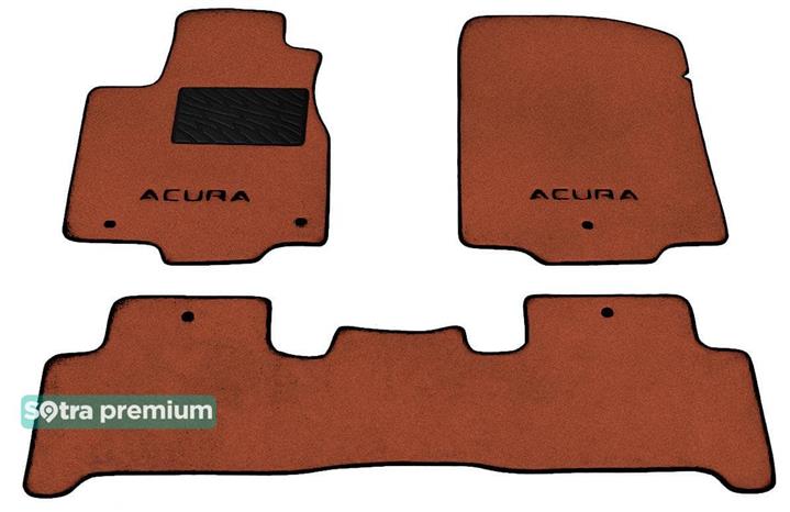 Sotra 08624-CH-TERRA Interior mats Sotra two-layer terracotta for Acura Mdx (2007-2013), set 08624CHTERRA