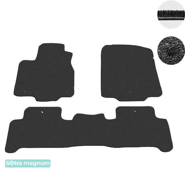Sotra 08624-MG15-BLACK Interior mats Sotra two-layer black for Acura Mdx (2007-2013), set 08624MG15BLACK