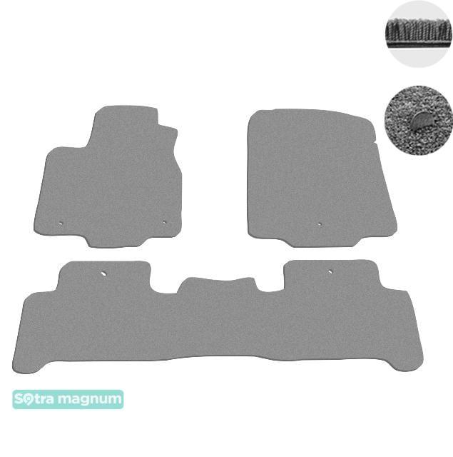 Sotra 08624-MG20-GREY Interior mats Sotra two-layer gray for Acura Mdx (2007-2013), set 08624MG20GREY