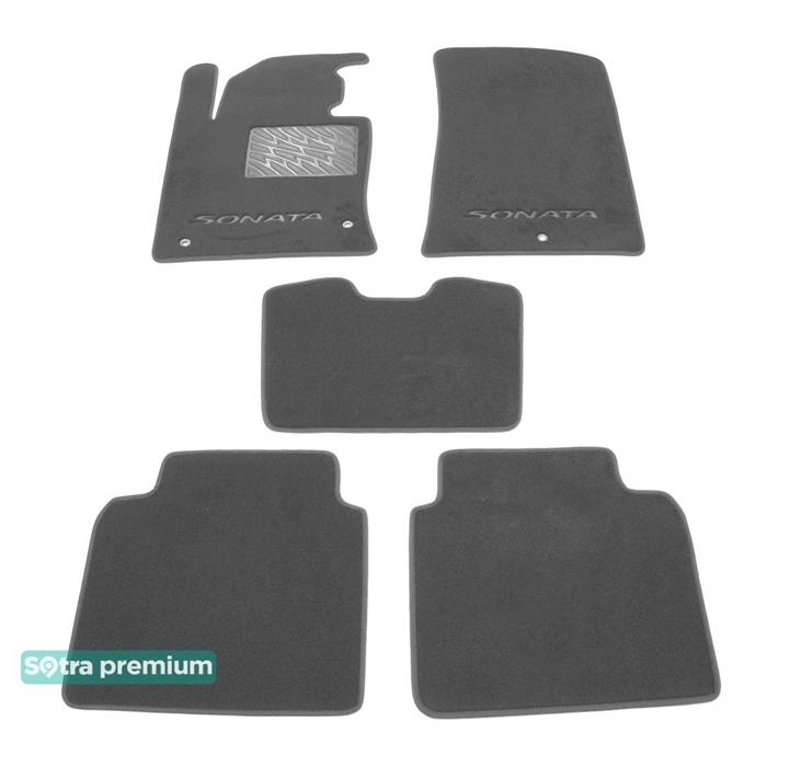 Sotra 08625-CH-GREY Interior mats Sotra two-layer gray for Hyundai Sonata (2016-), set 08625CHGREY