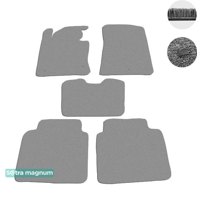 Sotra 08625-MG20-GREY Interior mats Sotra two-layer gray for Hyundai Sonata (2016-), set 08625MG20GREY