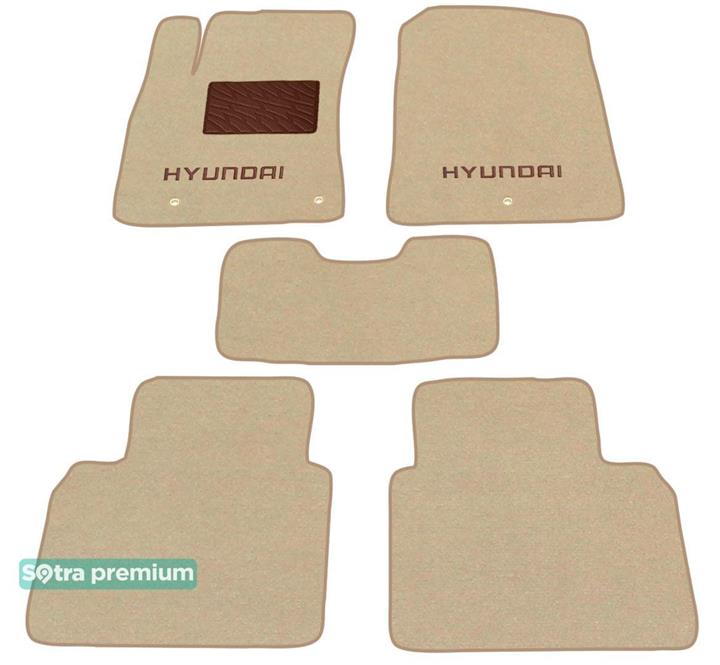 Sotra 08626-CH-BEIGE Interior mats Sotra two-layer beige for Hyundai Elantra (2016-), set 08626CHBEIGE