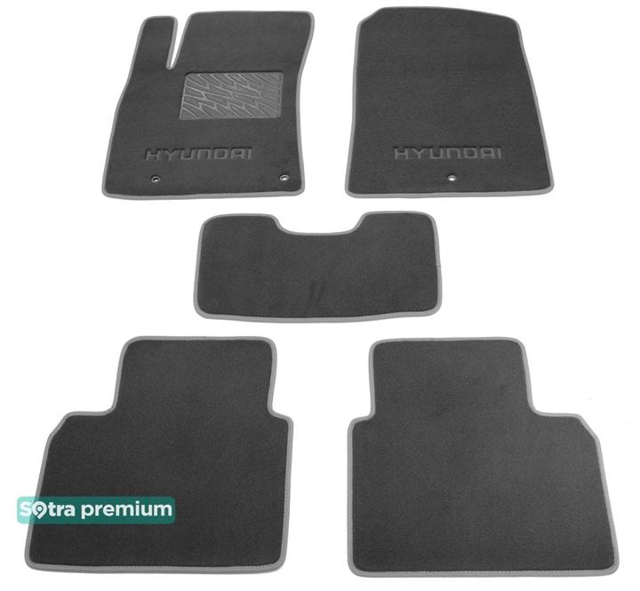 Sotra 08626-CH-GREY Interior mats Sotra two-layer gray for Hyundai Elantra (2016-), set 08626CHGREY