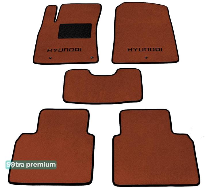 Sotra 08626-CH-TERRA Interior mats Sotra two-layer terracotta for Hyundai Elantra (2016-), set 08626CHTERRA