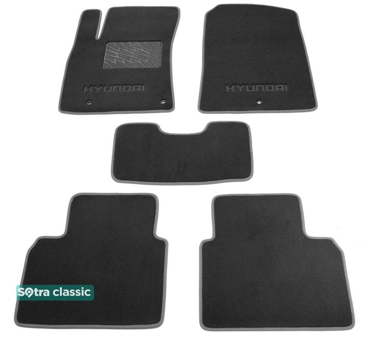 Sotra 08626-GD-GREY Interior mats Sotra two-layer gray for Hyundai Elantra (2016-), set 08626GDGREY