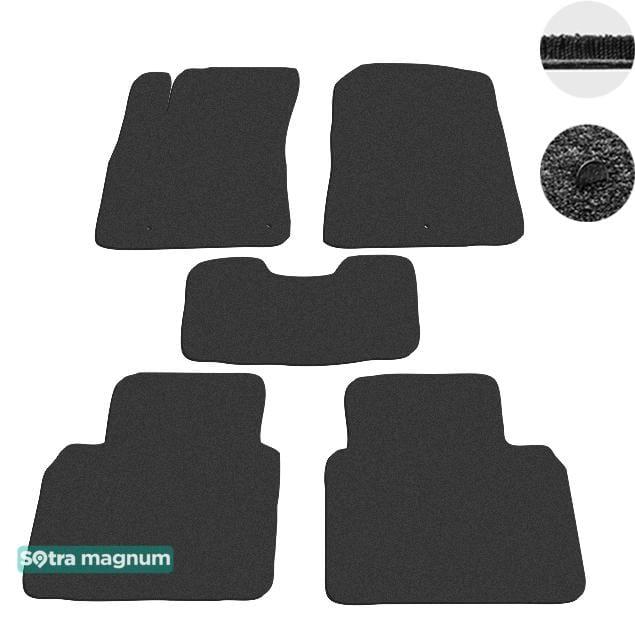 Sotra 08626-MG15-BLACK Interior mats Sotra two-layer black for Hyundai Elantra (2016-), set 08626MG15BLACK