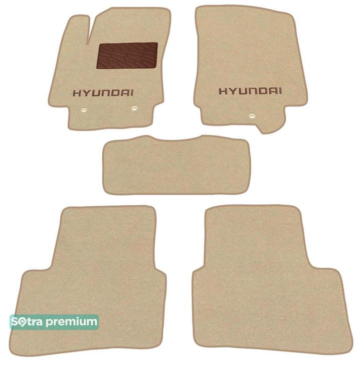 Sotra 08627-CH-BEIGE Interior mats Sotra two-layer beige for Hyundai Creta (2016-), set 08627CHBEIGE