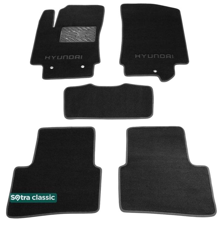 Sotra 08627-GD-GREY Interior mats Sotra two-layer gray for Hyundai Creta (2016-), set 08627GDGREY