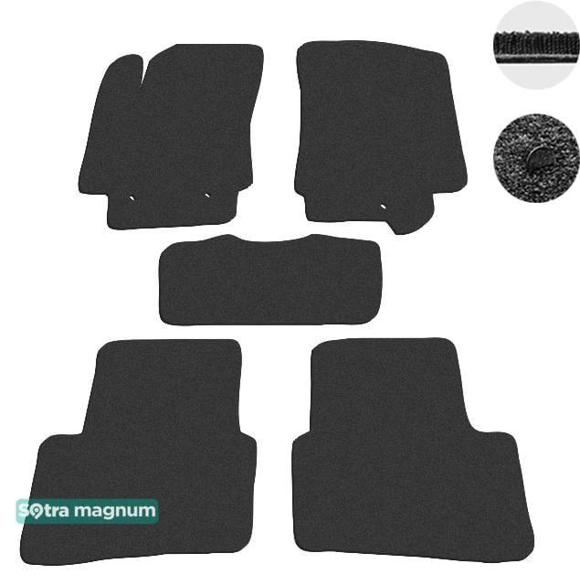 Sotra 08627-MG15-BLACK Interior mats Sotra two-layer black for Hyundai Creta (2016-), set 08627MG15BLACK
