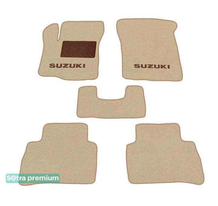 Sotra 08637-CH-BEIGE Interior mats Sotra two-layer beige for Suzuki Vitara (2015-), set 08637CHBEIGE