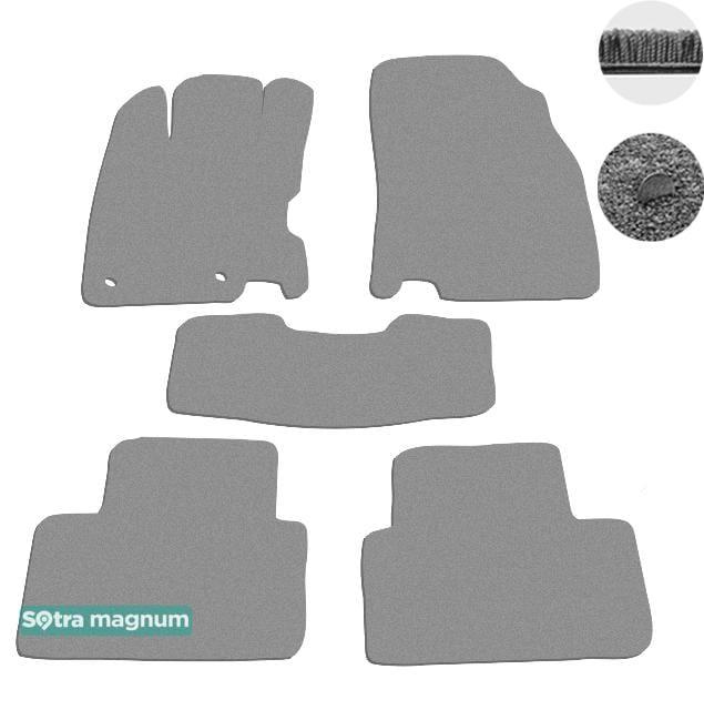 Sotra 08642-MG20-GREY Interior mats Sotra two-layer gray for Renault Kadjar (2017-), set 08642MG20GREY