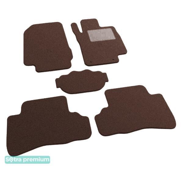 Sotra 08644-CH-CHOCO Interior mats Sotra two-layer brown for Nissan Cube (2002-2008), set 08644CHCHOCO