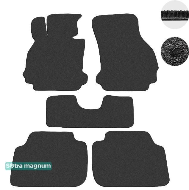 Sotra 08647-MG15-BLACK Interior mats Sotra two-layer black for BMW Clubman (2015-), set 08647MG15BLACK