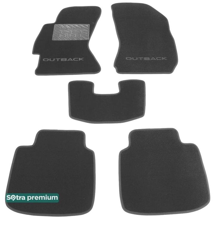 Sotra 08651-CH-GREY Interior mats Sotra two-layer gray for Subaru Outback (2015-), set 08651CHGREY